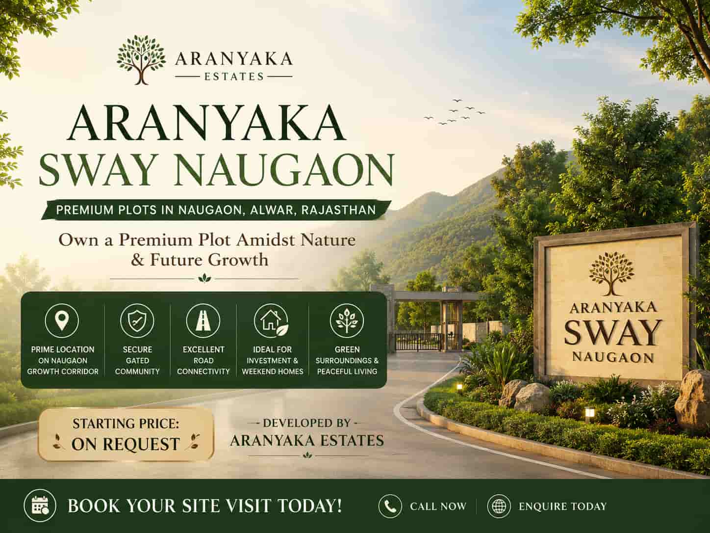Aranyaka Sway Naugaon premium villa project banner