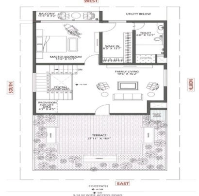 Ashiana Aravali 4 BHK floor plan