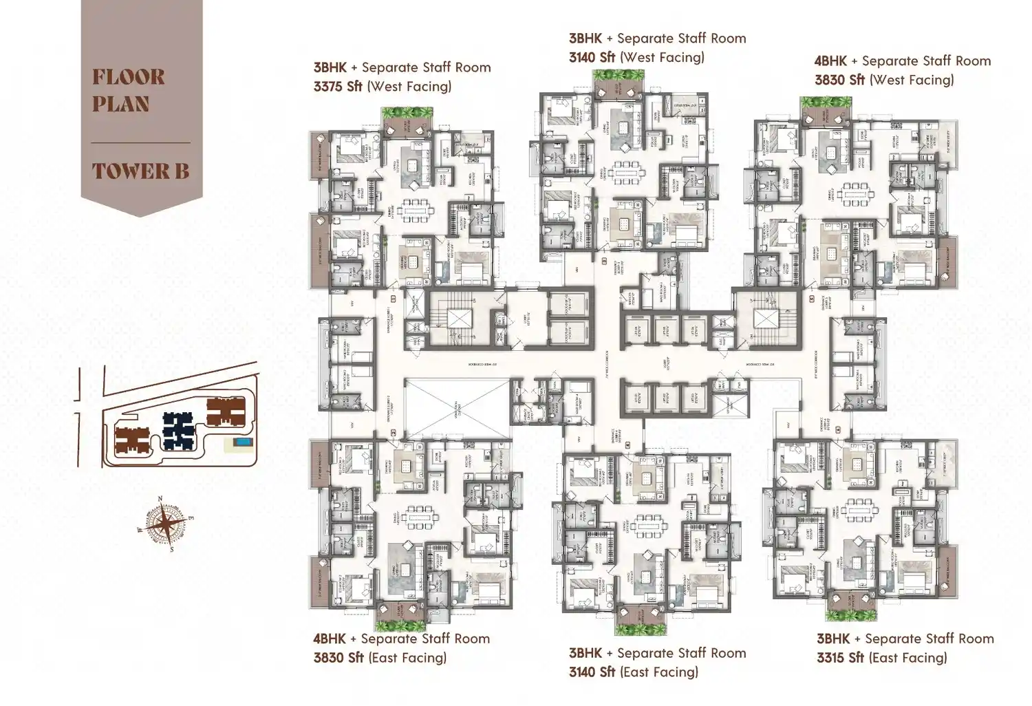 Site plan layout for Ashiana Tarang Phase 6 apartments on Alwar Bypass