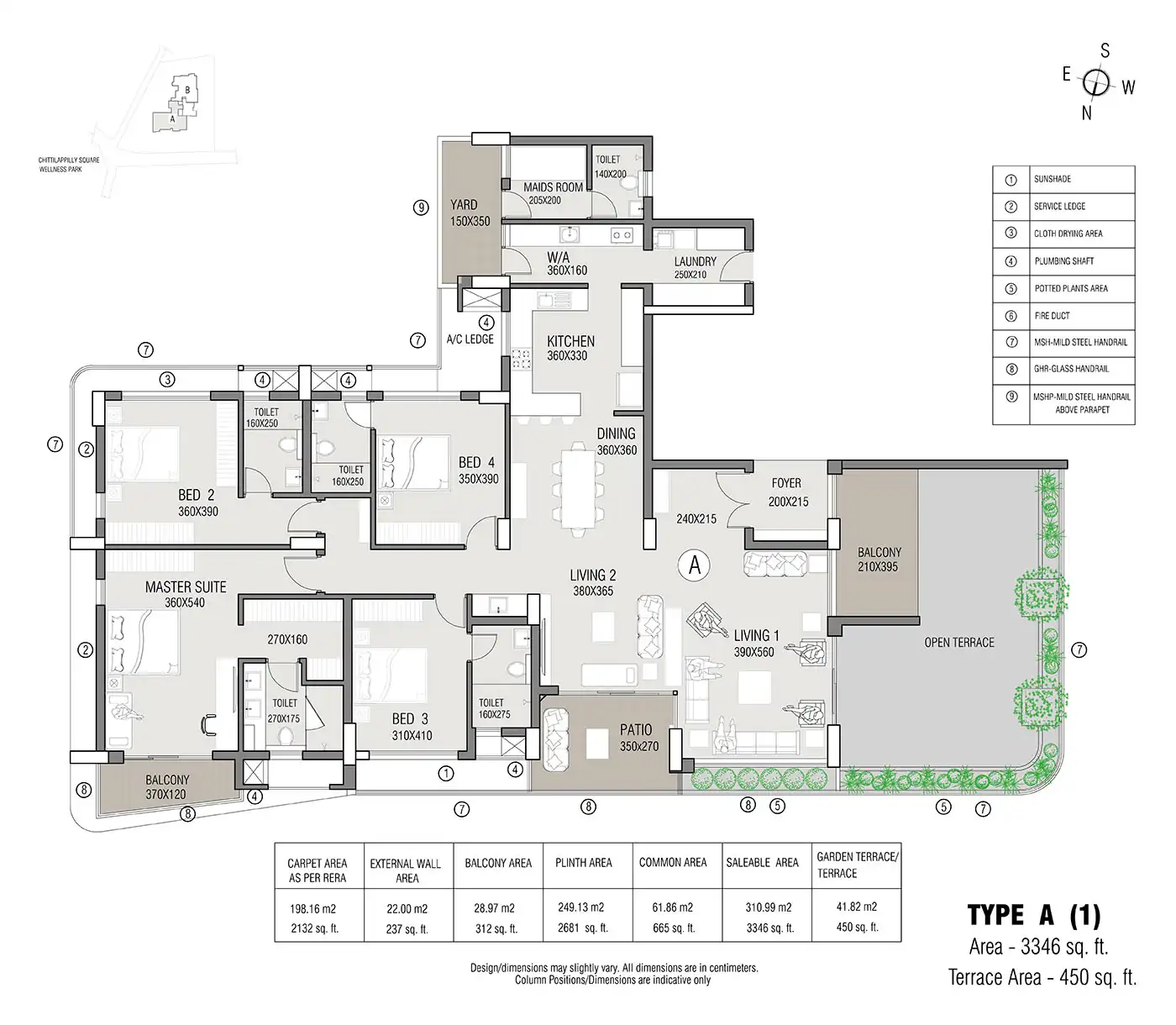 Della Ranthambore Reserve 3 BHK Floor Plan