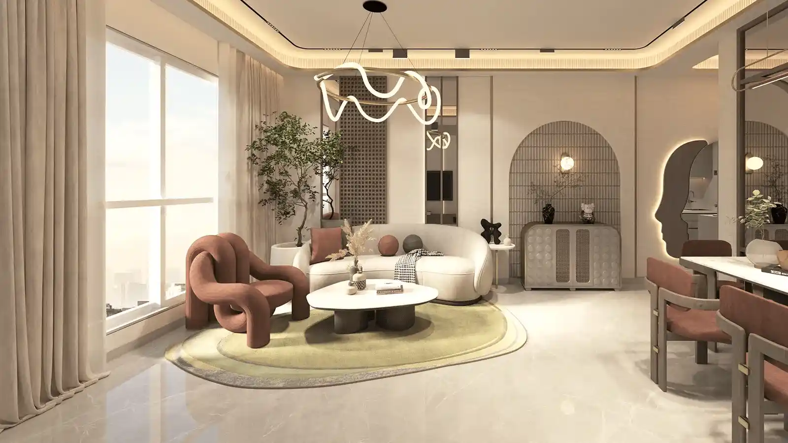 Della Ranthambore Reserve Modern Living Room Design