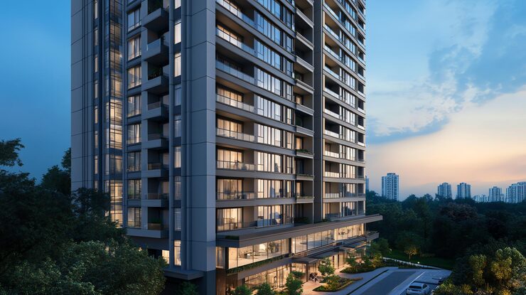 Illustrative render of Reverence apartments in Jaipur