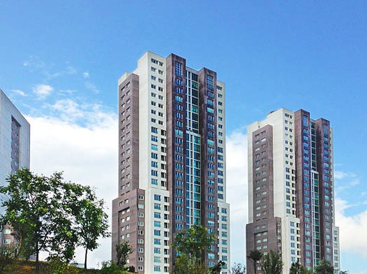 Illustrative render of a residential tower nearing completion, Jaipur