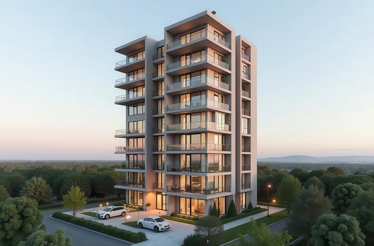 Illustrative render for Mahima Florenza, Mansarovar Extension, Jaipur