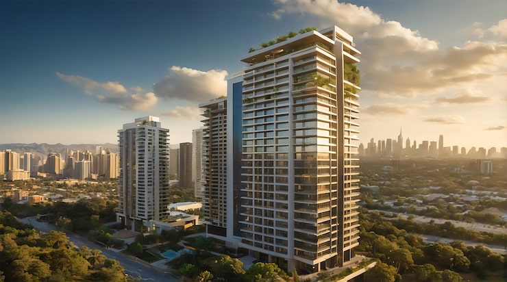 Illustrative render for SNG Parth, Sirsi Road, Jaipur