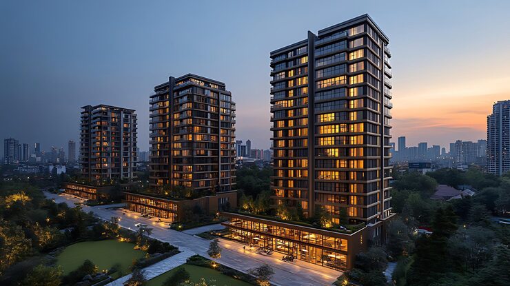 Illustrative render for Omaxe Executive Homez, Thikariya, Ajmer Road, Jaipur