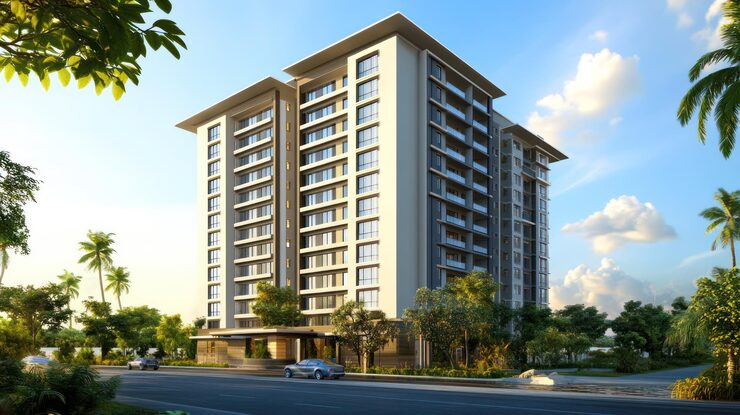 Illustrative render for Shubhashish Marina, Jagatpura, Jaipur