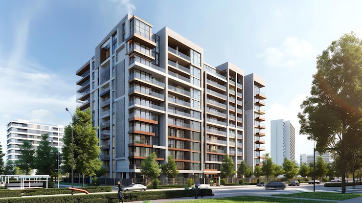 Illustrative render for Ashiana ONE44, Jagatpura, Jaipur