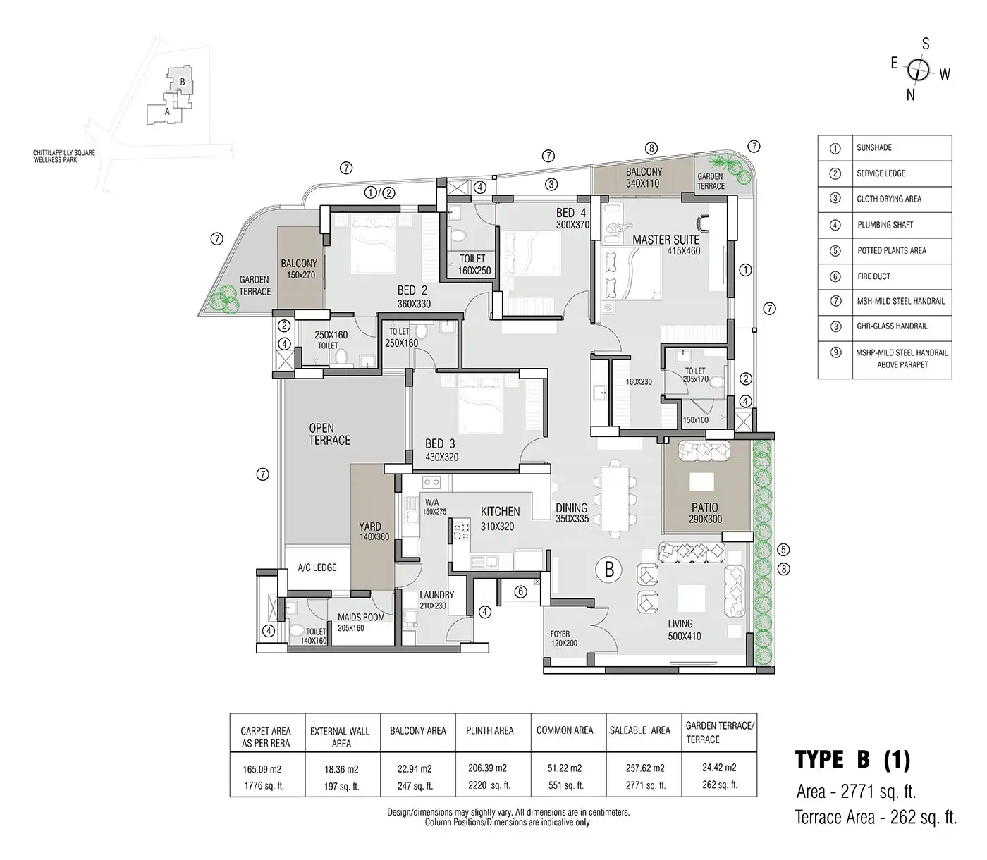 Reverence Ashadeep Bhiwadi 2 BHK floor plan